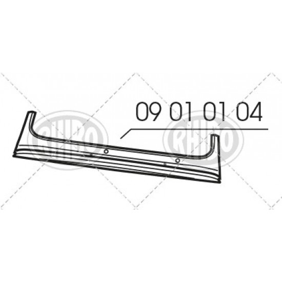 TRAVERSA ANT. PARABREZZA FIAT 500, RB.9.01.01.04,