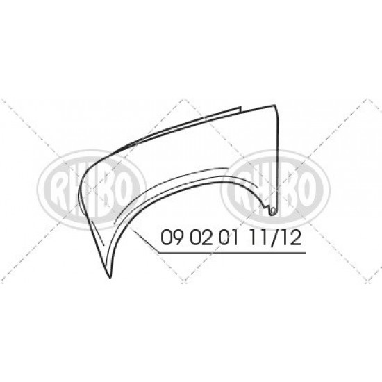 PARAFANGO ANT. DX FIAT 600F