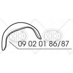 PASSARUOTA POST. DX FIAT 600 '55-69 PASSARUOTA POST. DX FIAT 600 '55-69