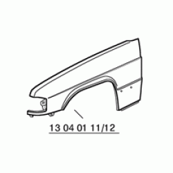 PARAFANGO ANT. SX MERCEDES 190 '86-92