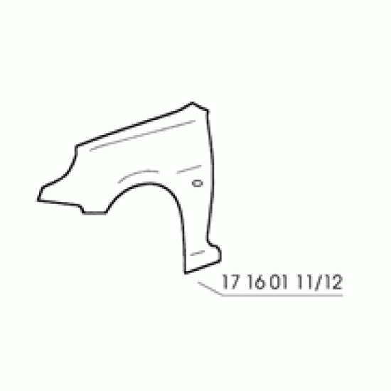 PARAFANGO ANT. DX PEUGEOT 206 '98-09(65.73.110)