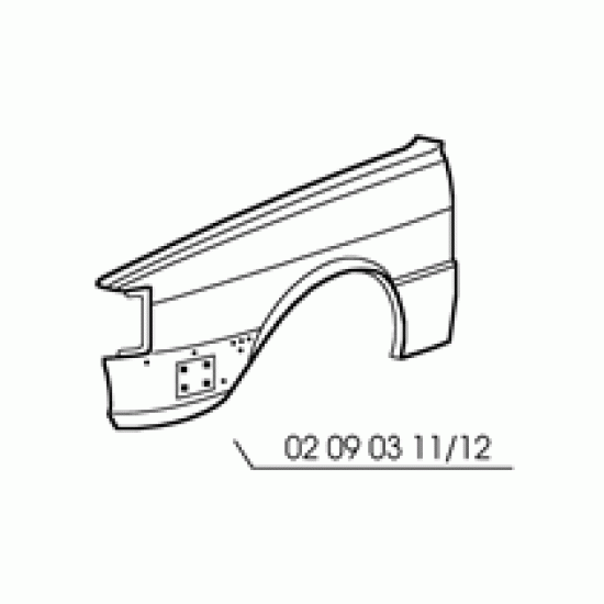 PARAFANGO ANT. DX AUDI 80 '84-86