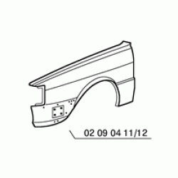 PARAFANGO ANT. SX AUDI 90 '84-86