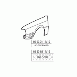 PARAFANGO ANT. SX AUDI 80 '92-94