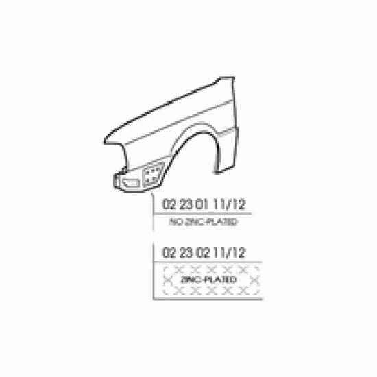 PARAFANGO ANT. SX AUDI 80 '92-94