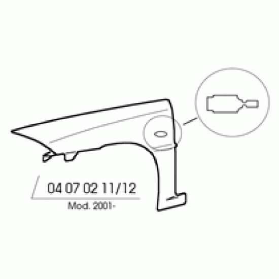 PARAFANGO ANT. DX LANCIA Y '01-02