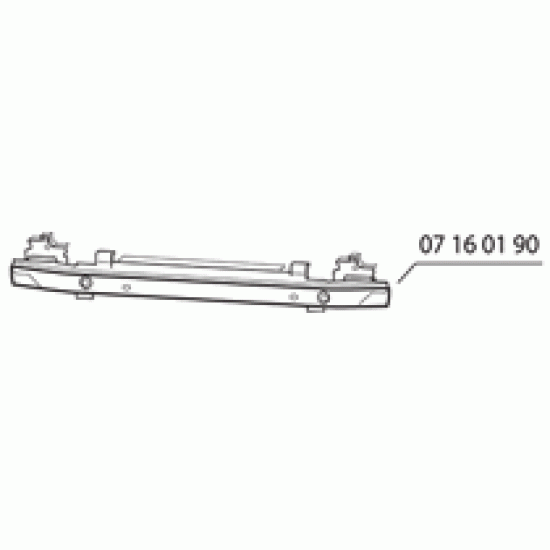 RINFORZO PARAURTI ANT. CITROEN C3  '02-05