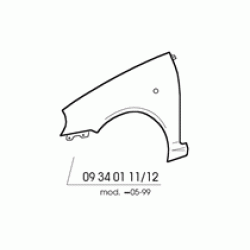 PARAFANGO ANT. SX SEICENTO '98-00 C/STAFFA INF. (36.16.113)