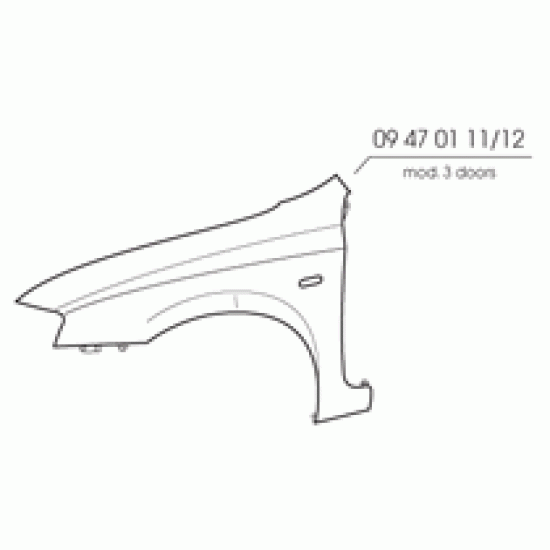 PARAFANGO ANT. SX STILO '01-99 3P.