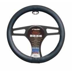COPRIVOLANTE TOTAL BLACK ECOPELLE NERA CUCITURA NERA CM.35/37
