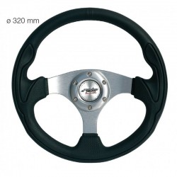 VOLANTE UNIVERSALE INTERLAGOS ECOPELLE NERA