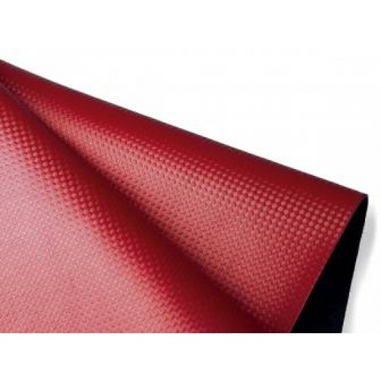 ECO-PELLE RACE DESIGN INOX ROSSA 60X40CM.