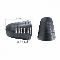 CUFFIA FARO IN GOMMA PER LAMPADE LED 15MM. PZ.2