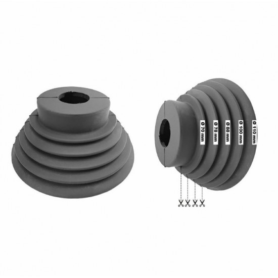 CUFFIA FARO IN GOMMA PER LAMPADE LED CAPS2 PZ.2