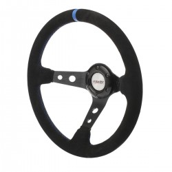 VOLANTE A CALICE SHAKEDOWN CAMOSCIO NERO C/CUC. AZZURRO DIAM.350 PROF. 95