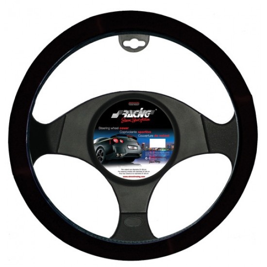 COPRIVOLANTE TROPHY BLACK FACE MICROFIBRA NERA TINTA UNICA 35-39 CM