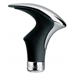 POMELLO GRAFFIO EVO CROMO/PELLE NERA