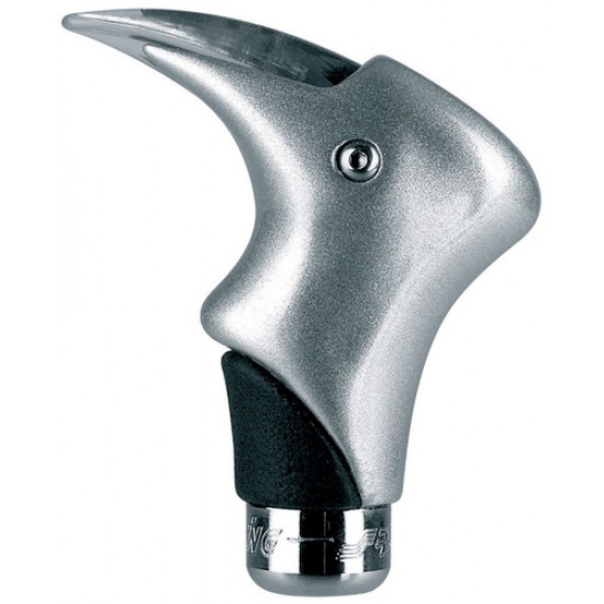 POMELLO GRAFFIO  ALUMINIUM PELLE NERA