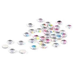 KIT 50 CRISTALLI ADESIVI BLU DIAM.8 MM.
