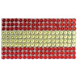 SPARKLING FLAG -SPAGNA ADESIVA CON STRASS DA 5 MM - 90X50 MM