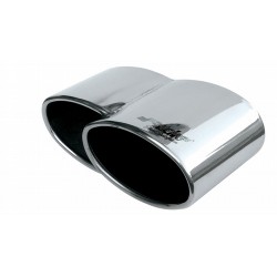 TERMINALE INOX USCITA DOPPIA SX *************