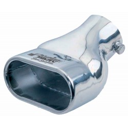 TERMINALE INOX OVALE INCLINATO 120X68 MM