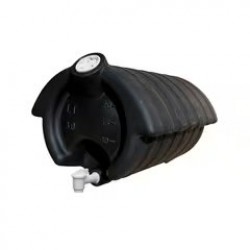 SERBATOIO ACQUA C/PORTASAPONE IN PLASTICA PP NERO LT.30