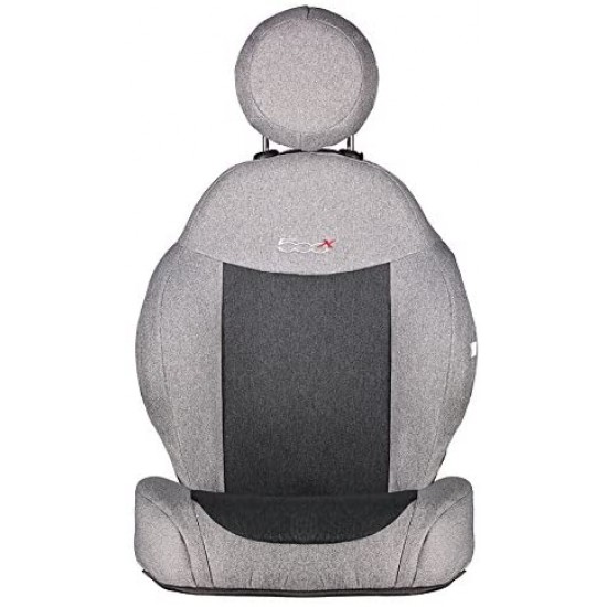COPRISEDILI IMBOTTITI A COPPIA MALMO FIAT 500 X GRIGIO/ANTRACITE