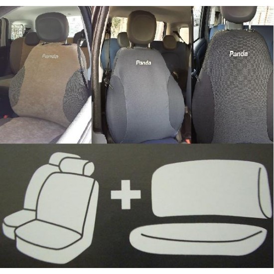 KIT COPRISEDILI E TAPPETI FIAT 500 '07->BLU