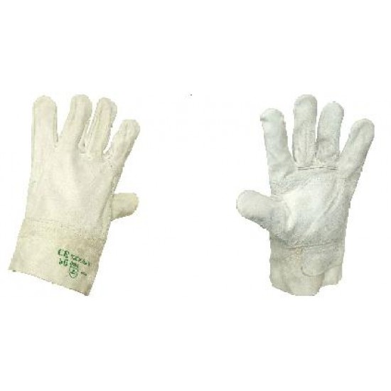 GUANTI IN FIORE POLSINO ORLATO TG.10