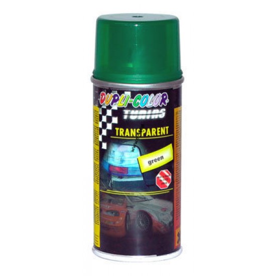 SPRAY TRASPARENTE PER FANALI VERDE ML.150