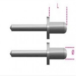 RIVETTI ALLUMINIO 5X12 CONF. 100 PZ.