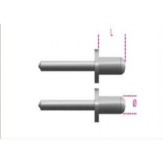 RIVETTI ALLUMINIO 5X12 CONF. 100 PZ.
