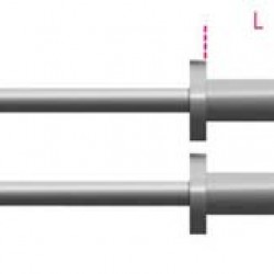 RIVETTI ALLUMINIO 5X10 CONF. 100 PZ