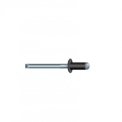 RIVETTI NERI ALLUMINIO 4X12 PZ.100