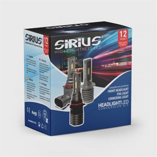 LAMPADE LED SIRIUS H10/HB3 12V 6000K