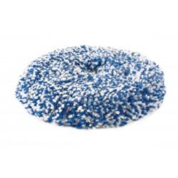 TAMPONE LANA MERINOS BIANCO/BLU DIAM.MM.180