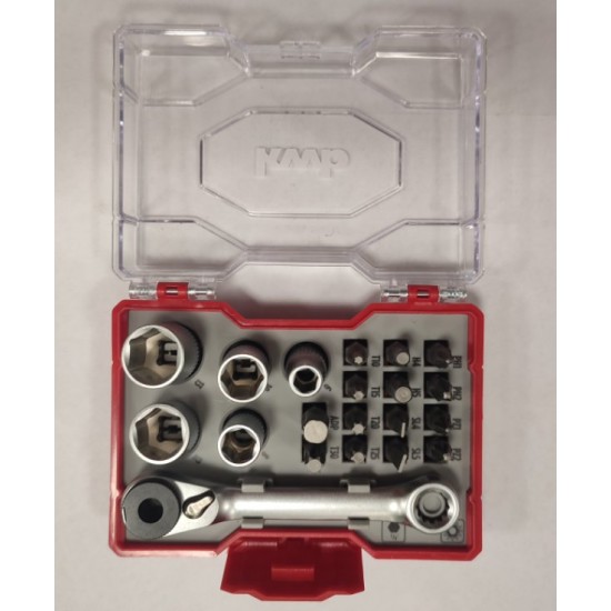 RIVETTATRICE CON SET RIVETTI DA 2.4 A 4.8 MM.- PZ.100