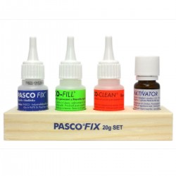 KIT COLLA PROFESSIONALE PASCO PER PLASTICHE E METALLI PZ.4 GR.20