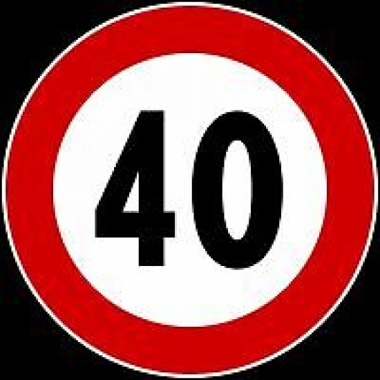 DISCO LIMITE DI VELOCITA' 40 (24)